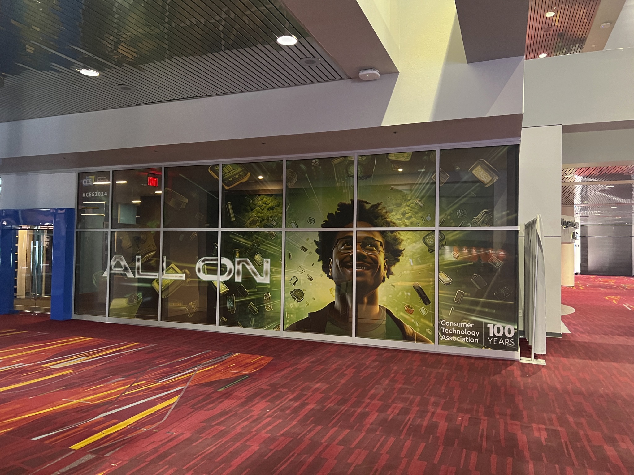 CES 2024 AI-generated brand graphics