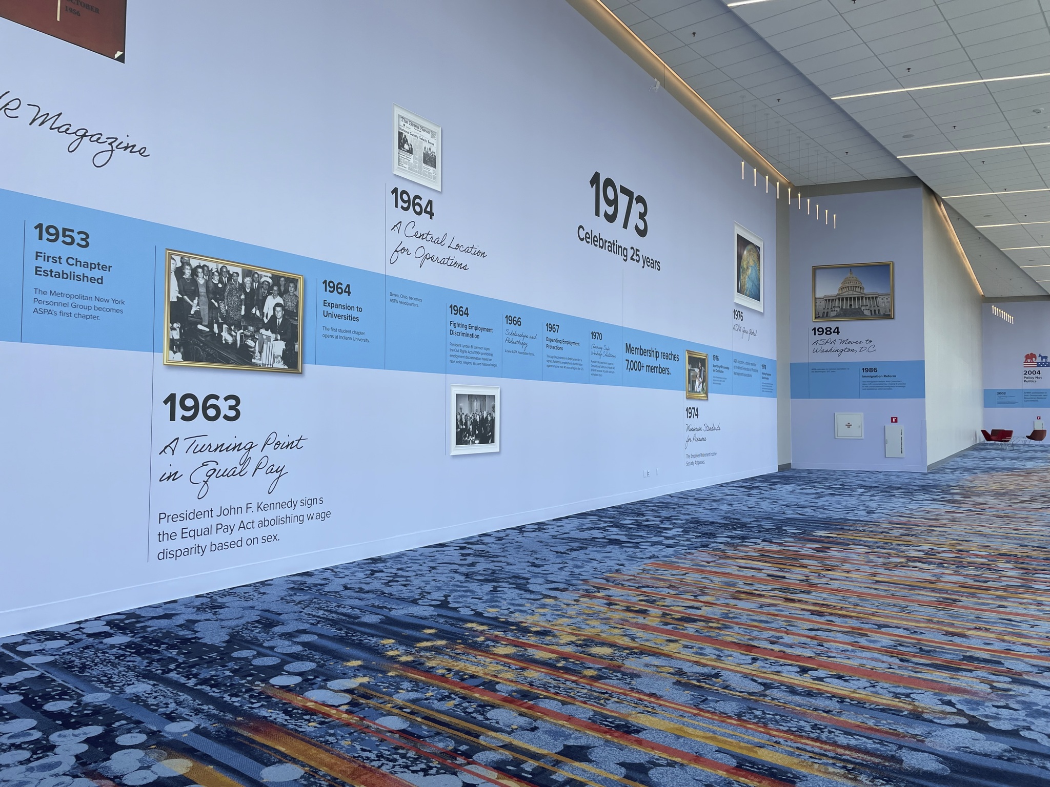 SHRM23 timeline wall